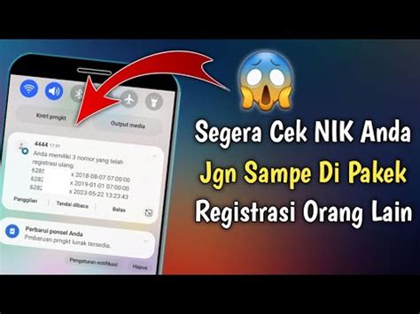 Cara Cek NIK Yang Terdaftar Pada Kartu Telkomsel YouTube