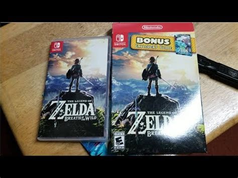 The Legend Of Zelda Breath Of The Wild Bonus Explorer Guide Unboxing