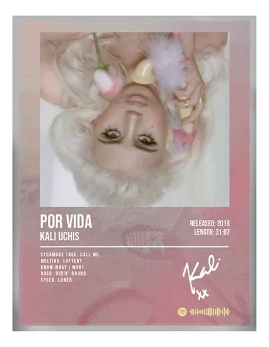 Cuadro Kali Uchis Por Vida Album Music Firma C Marco 60x50 Meses Sin