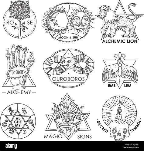 Ouroboros alchemy Cut Out Stock Images & Pictures - Alamy