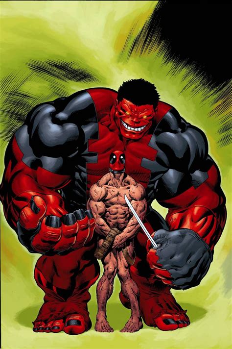 Red Hulk Vs Deadpool By Ed Mcguinness Red Hulk Comics Deadpool