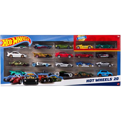 Brandclub Hot Wheels Set Of 20 Toy Sports Race Cars In 1 64 Scale Collectible Vehicles