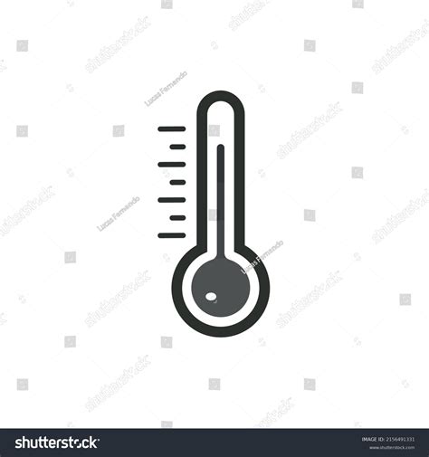 Thermometer Icon Measuring Hot Cold Temperature Stock Vector Royalty Free 2156491331