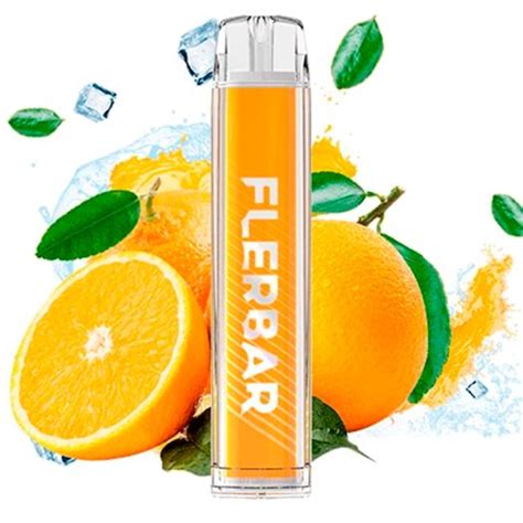 Flerbar Descart Vel Orange Mg Produtos Vapes Descart Veis Flerbar