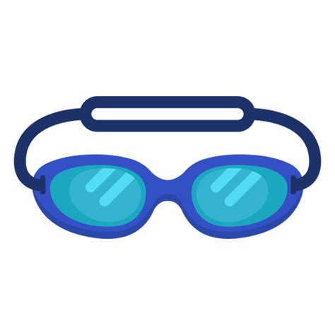 Diseño Png Y Svg De Gafas De Natación Planas Para Camisetas