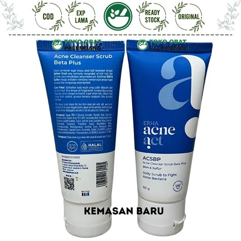 Jual ERHA ACNEACT ACSBP 60 GRAM Sabun Jerawat Acne Facial Wash SULFUR