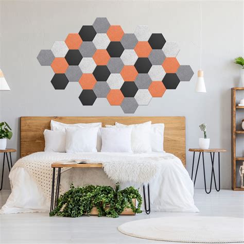 Snapklik JBER Hexagon Acoustic Panels Beveled Edge Sound Proof