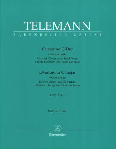 Ouverture C Dur TWV 55 C3 Von Georg Philipp Telemann Im Stretta Noten