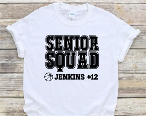 Basketball Senior Night T Shirt Custom Name And Number Basketball T