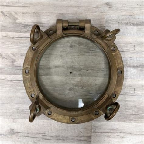 Nautical Brass And Aluminum Portholes Big Ship Salvage