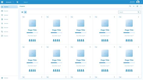 Dashboard Wireframe