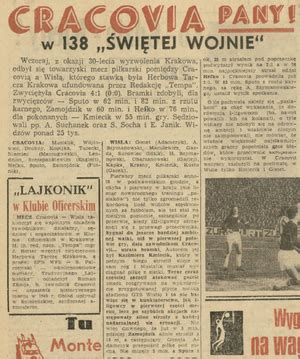 1975 01 19 Wisła Kraków Cracovia 1 4 WikiPasy pl Encyklopedia KS