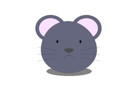 Cute Kawaii Mouse Head Graphic By Stocklandstudio · Creative Fabrica