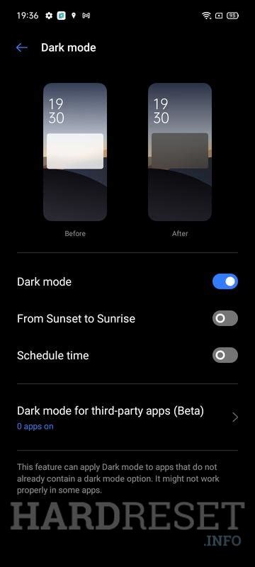 Dark Mode REALME C21 How To HardReset Info