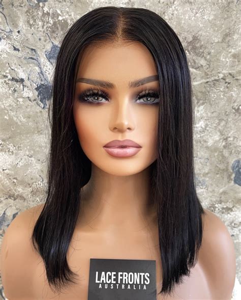 Lace Front Human Hair Wig Darkest Brown Wig Koko Lace Fronts