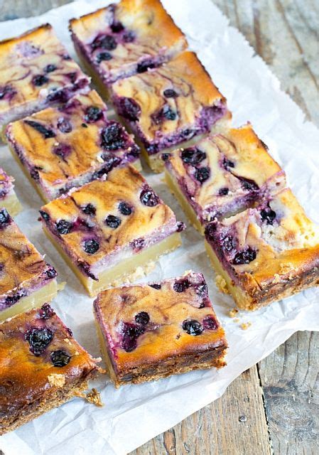 Blueberry Cheesecake Bars Brenda Kookt Lekker Eten Bosbessen