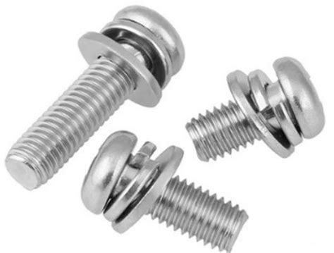 Pan Cross Recessed Head Combined Sems Screws Phillips Drive With Flat