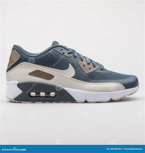 Nike Air Max Ultra Essential Blue And Beige Sneaker Editorial