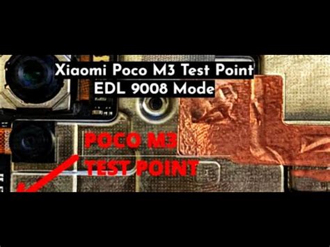 Xiaomi Poco M3 Test Point EDL 9008 Mode Repair Dead Boot Unbrick Gsm