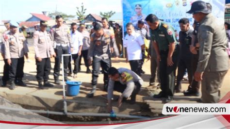 Penuhi Kebutuhan Air Bersih Warga Polisi Di Konawe Selatan Sambung