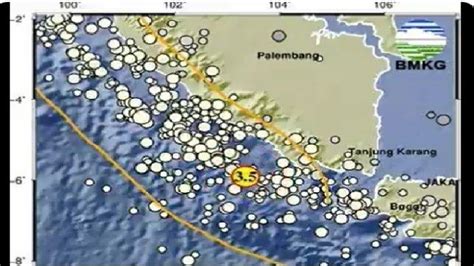 Info Gempa Hari Ini Baru Saja Guncang Lampung Magnitudo 3 5 Cek Pusat