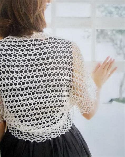 Stylish Easy Crochet Crochet Pattern Of Simple Lace Shrug Bolero