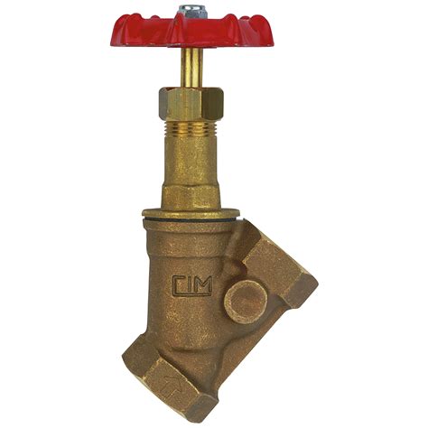 2 Bsp Fem Bronze Oblique Stop Valve Flotec