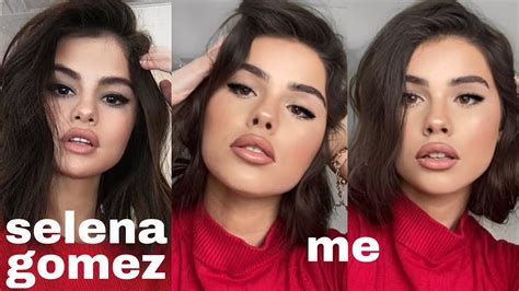 Turning Myself Into My Celebrity Lookalikes Selena Gomez Youtube