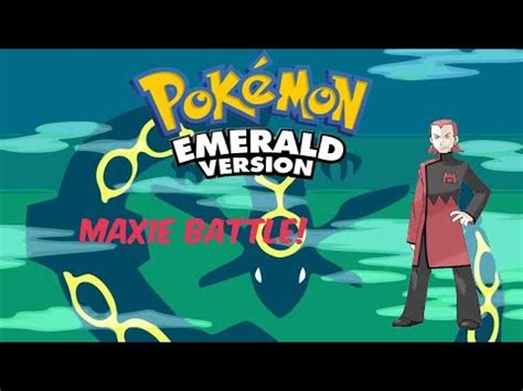 Pokemon Emerald Team Magma Leader Maxie Battle Mt Chimney YouTube