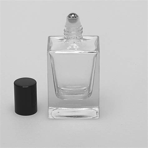 BulkPerfumeBottles 1 7 Oz 50ml Super Deluxe Square Clear Glass