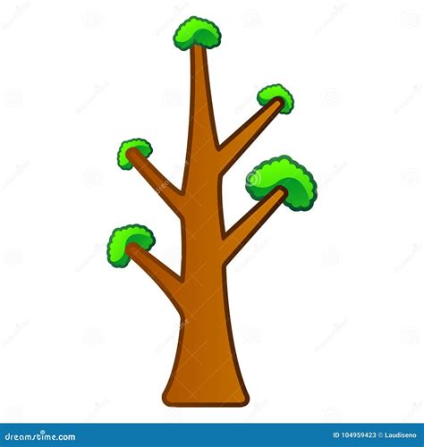 Isolated Comic Tree Stock Vector Illustration Of Design