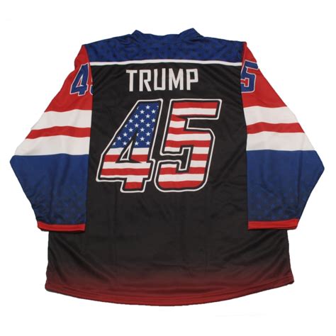 Donald Trump Team USA Hockey Jersey Dark 5