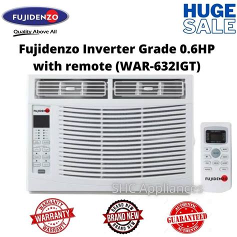 Fuji Denzo 0 6hp Inverter Grade Window Type Aircon With Remote Control