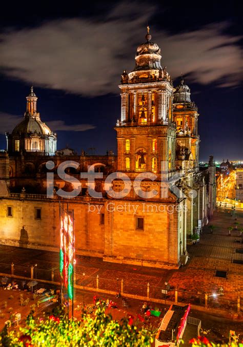 Zocalo Cath Drale M Tropolitaine De Mexico City Au Mexique De Nuit