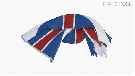 British Union Jack Flag 3d Model Turbosquid 1486308