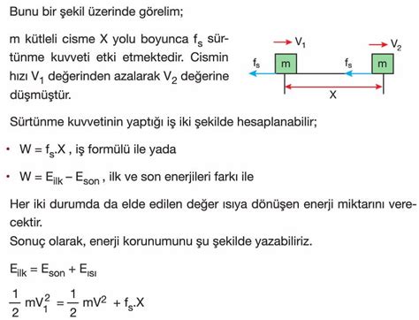 Enerji Ve Hareket Konu Anlat M Form Lleri Fizik Ayt Z Ml Sorular