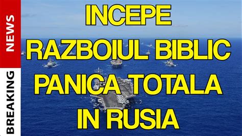 INCEPE RAZBOIUL BIBLIC PANICA TOTALA IN RUSIA Vladimir Putin NU