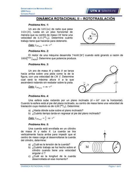 Solution Dinamica Del Solido Ii Rotacion Traslacion Word Studypool