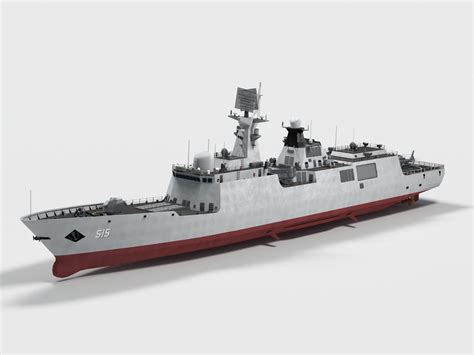 Binzhou 515 Type 054 Frigate 3d Model By Mermodels