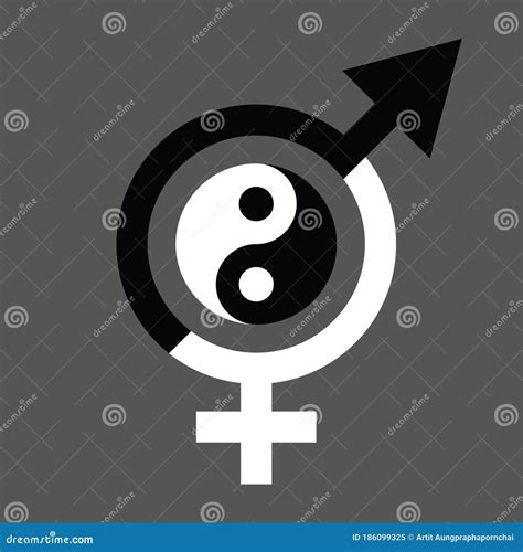 Vector Gender Equal Sign Icon Men And Women Equality Concept Icon Black And White Color With