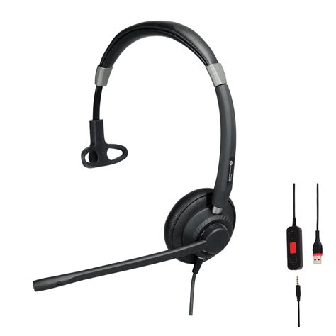 Ah 21 M Ii Premium Monaural Headset With Usb A Connector Auroz