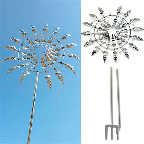 Garten Metall Windm Hle Magische Wind Spinner Einzigartige Windrad