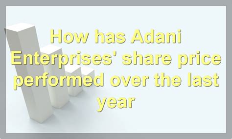 Adani Enterprises: 52-Week High And Low, Share Price Performance ...