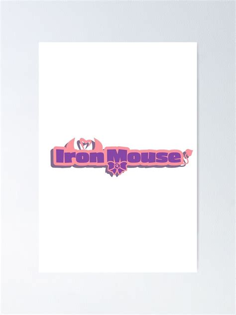 "Ironmouse Merch Ironmouse Logo" Poster for Sale by RayessAya | Redbubble