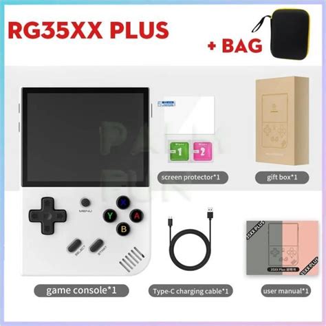 Console de jeu portable rétro RG35XX PLUS ANBERNIC Blanc 64 Go