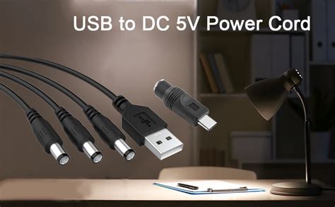 Amazon Alitutumao USB To DC 5V Power Cord Universal DC 5 5 X 2