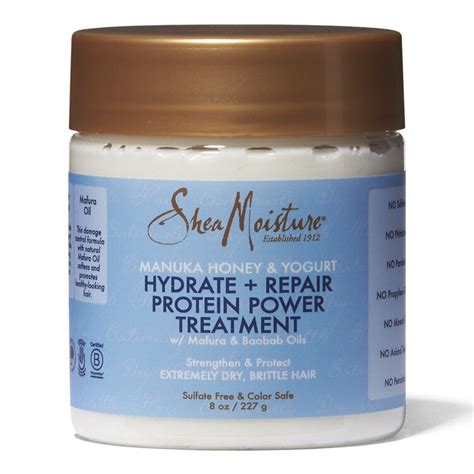 Shea Moisture Hydrate And Repair Intensive Protein Treatment By Manuka Honey And Yogurt Textured