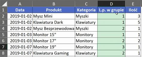 Excel Indeks Numerowanie Wewn Trz Grupy Porada