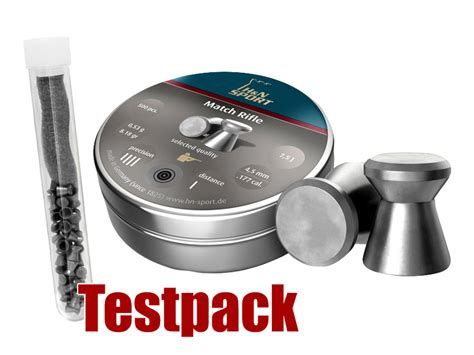 Testpack Flachkopf Diabolos H N Match Rifle Kaliber 4 49 M