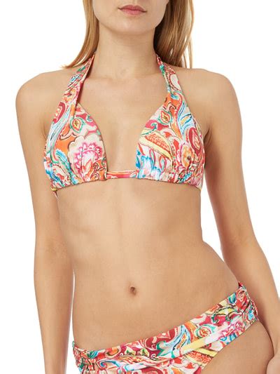 Lauren Ralph Lauren Bikini Oberteil Mit Wattierten Cups Beige Meliert